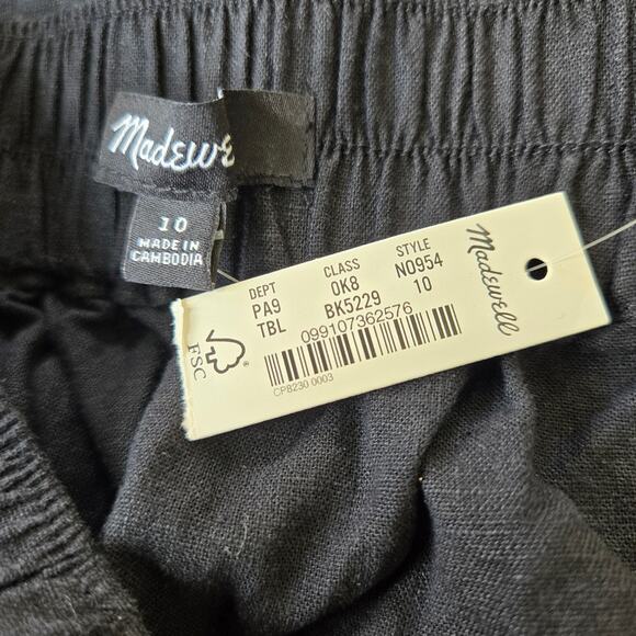 Madewell Pull-On Straight Crop Pant Size 10 NWT - Picture 5 of 7